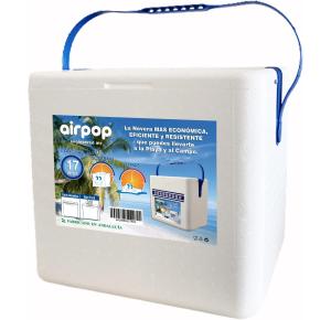 NEVERA ISOTERMICA PORTATIL DE CORCHO 17 LITROS AIRPOP