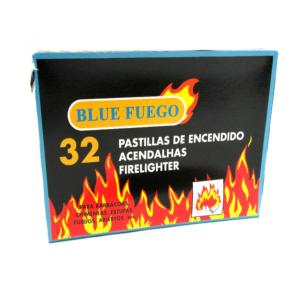 PASTILLAS DE ENCENDIDO BLUE FUEGO 32 UNIDADES